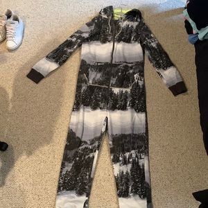Snow camo onesie